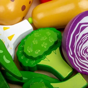 Best Vegetable Crate Wooden Toy Food Sets | Shopping Role Play