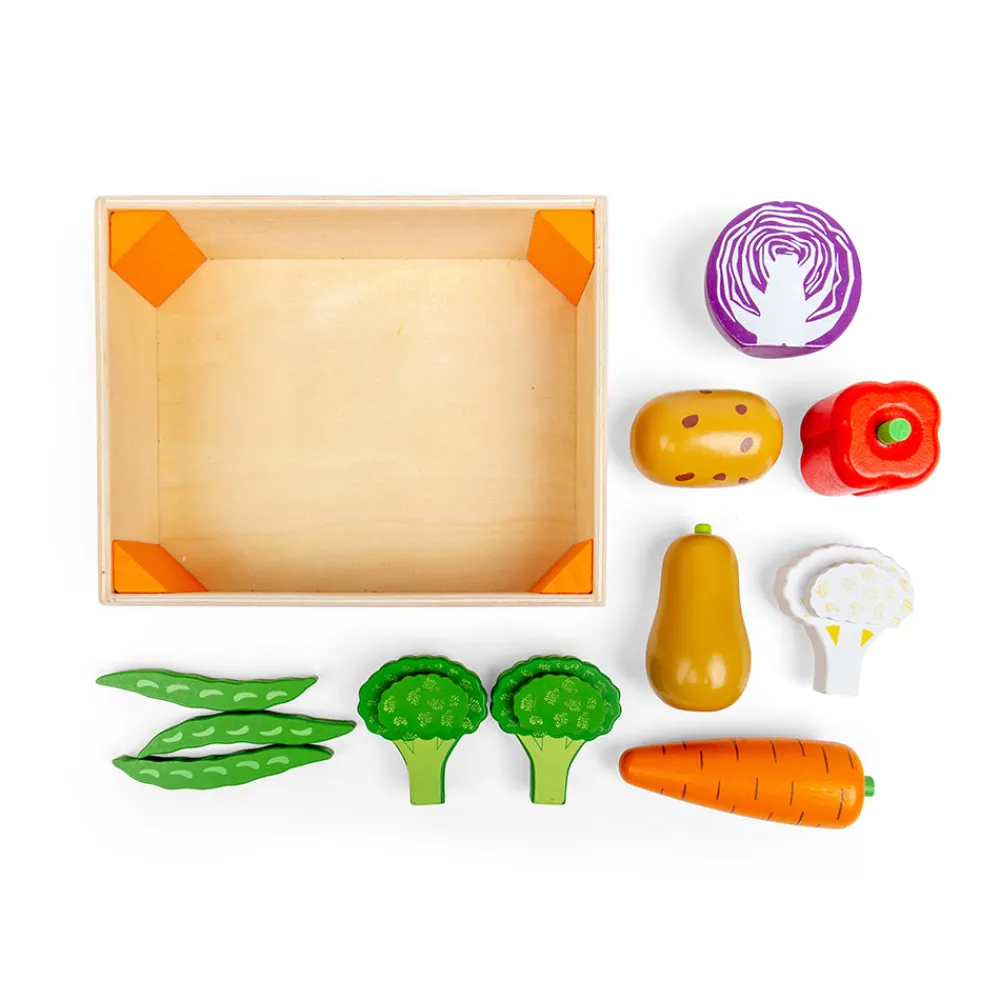 vegetable_crate_4.webp Best Vegetable Crate Wooden Toy Food Sets | Shopping Role Play