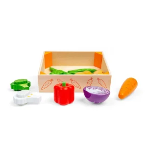 Best Vegetable Crate Wooden Toy Food Sets | Shopping Role Play