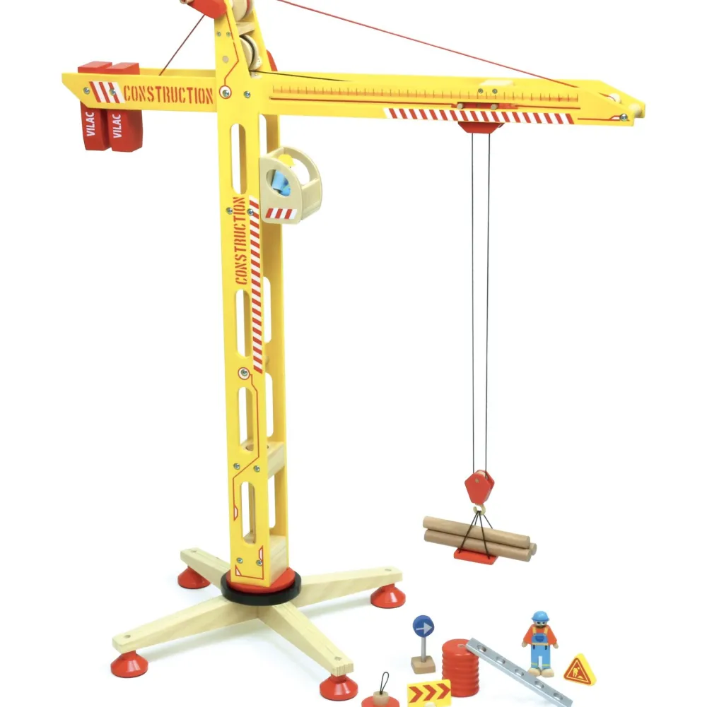vilac_large_crane_0.webp Outlet Vilac Large Crane Traditional Wooden Toys | Toys For 4 Year Olds