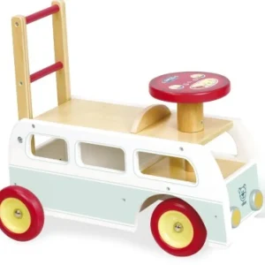 Clearance Vilac Retro 2 In 1 Wooden Camper Van Walker Ride On Cars | Baby Walkers