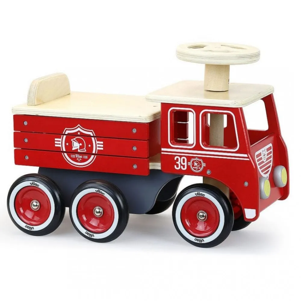 vilac_ride_on_firetruck_0.webp Outlet Vilac Ride On Firetruck Ride On Cars | Wooden Push And Pull Along Toys