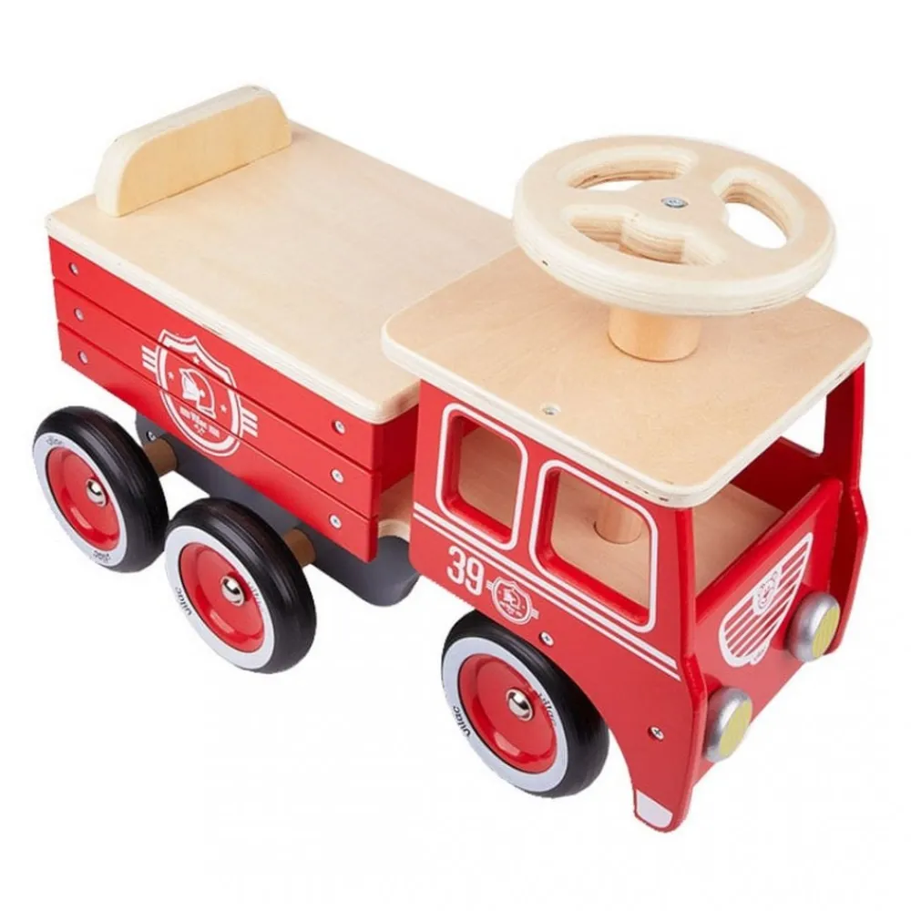 vilac_ride_on_firetruck_1.webp Outlet Vilac Ride On Firetruck Ride On Cars | Wooden Push And Pull Along Toys