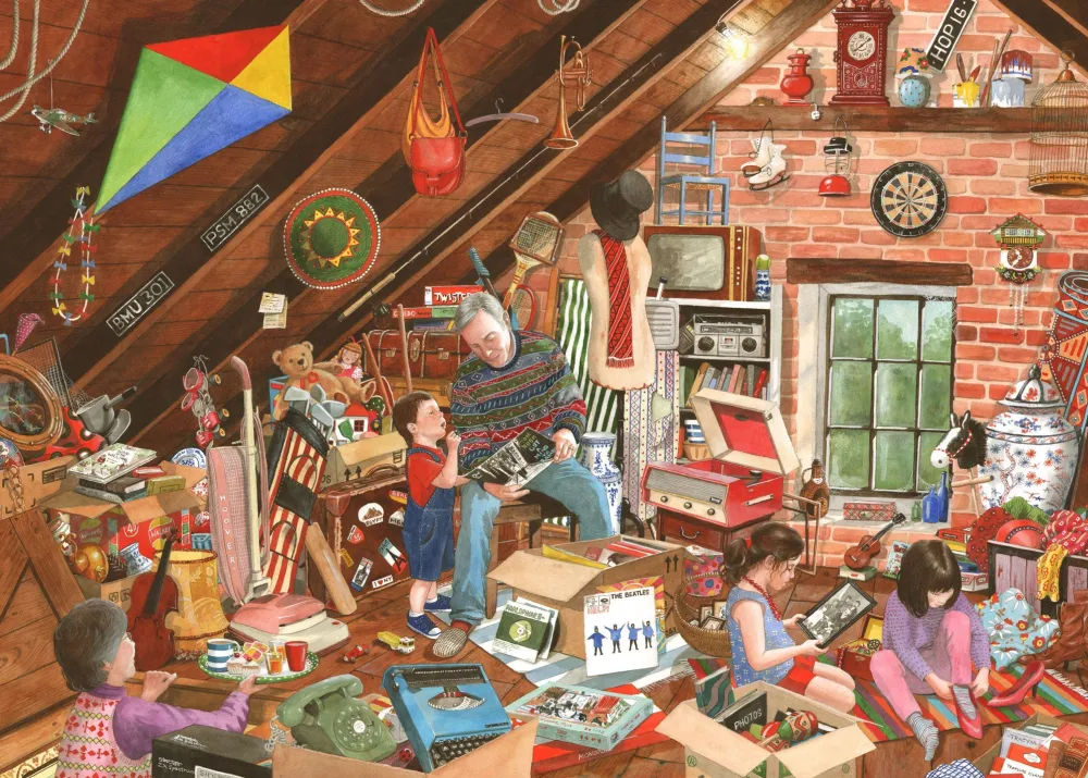 whats_that_grandpa___piec_0.webp Online What’s That Grandpa – 1000 Piece Jigsaw Puzzle Children's Wooden Puzzles