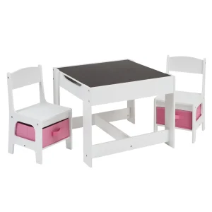 Sale White Table and Chairs with Storage Bins Kids Kid’s Furniture