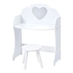 Outlet White Wooden Dressing Table and Stool Kids Kid’s Furniture