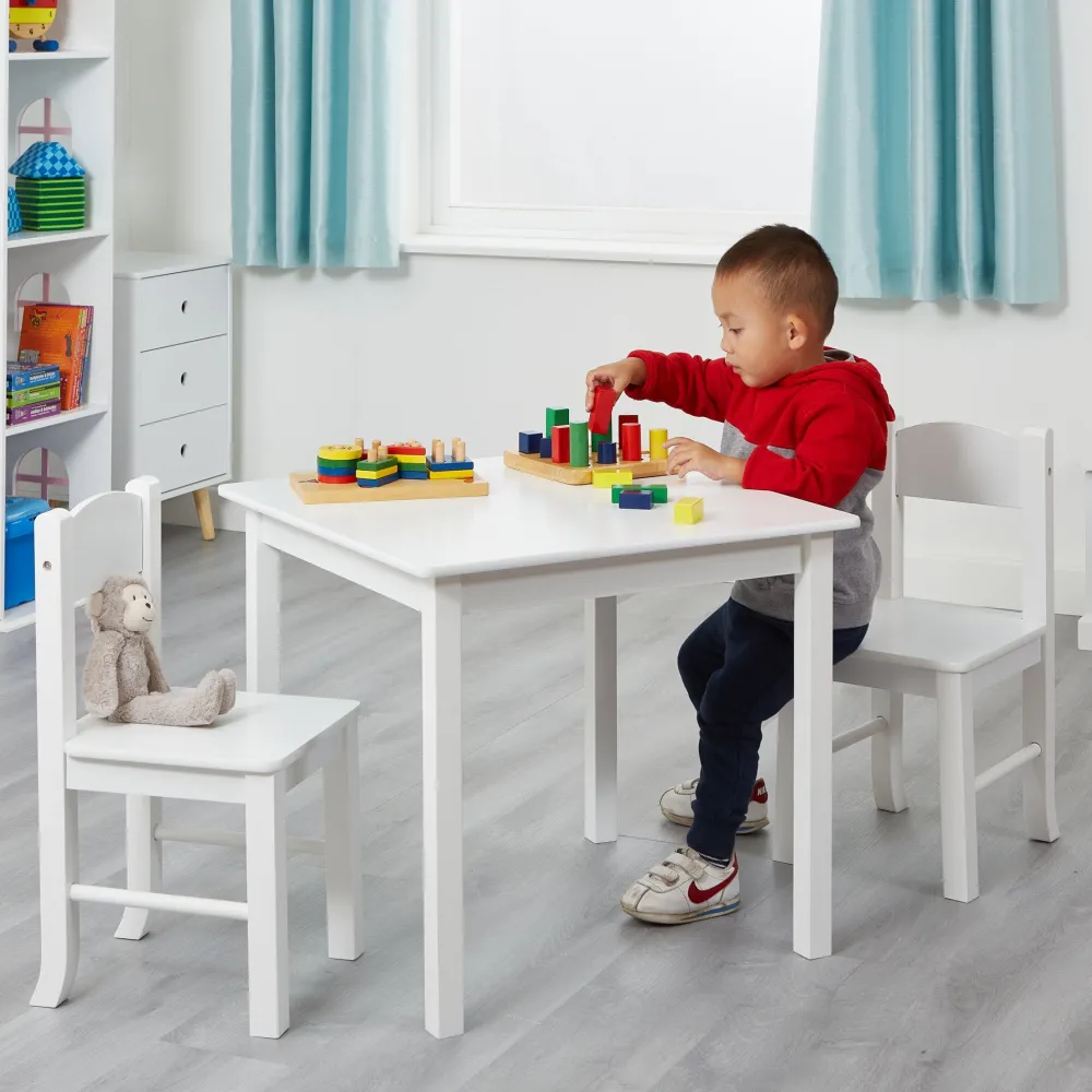 white_wooden_table_and_ch_0.webp New White Wooden Table and Chair Set Kids Kid’s Furniture