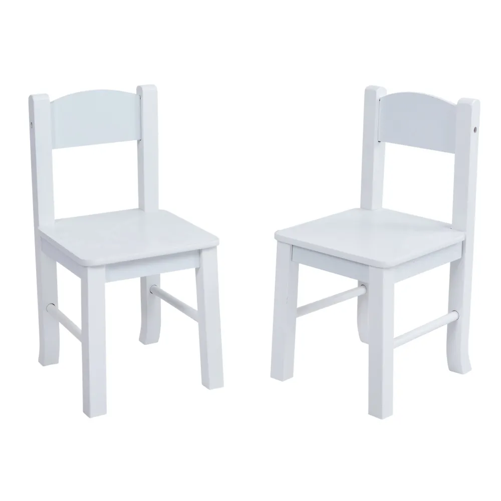 white_wooden_table_and_ch_5.webp New White Wooden Table and Chair Set Kids Kid’s Furniture