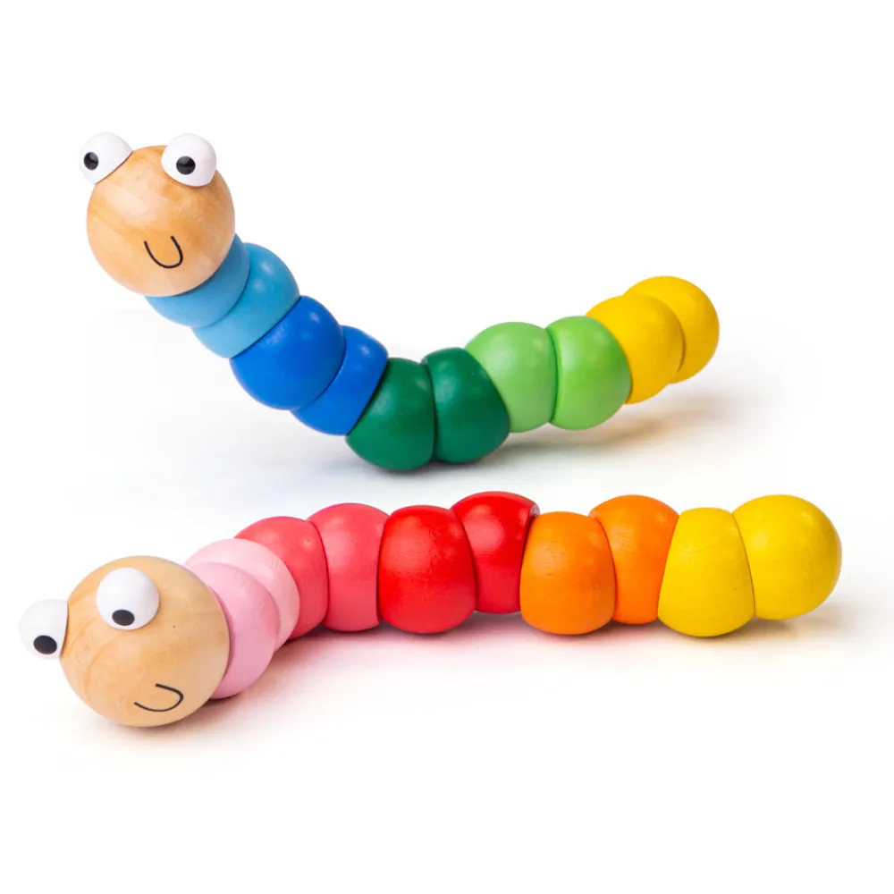 wiggly_worm_pack_of__1.webp Best Wiggly Worm (Pack of 2) Wooden Farm Sets & Animal Toys