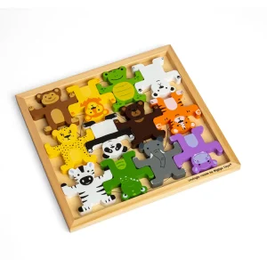 Outlet Wild Animal Stacker Wooden Puzzles And Activity Toys | Traditional Wooden Toys