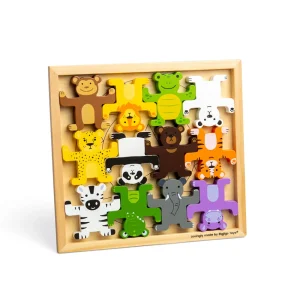 Outlet Wild Animal Stacker Wooden Puzzles And Activity Toys | Traditional Wooden Toys