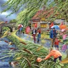 Hot Wind at the Willows – 1000 Piece Jigsaw Puzzle Children's Wooden Puzzles