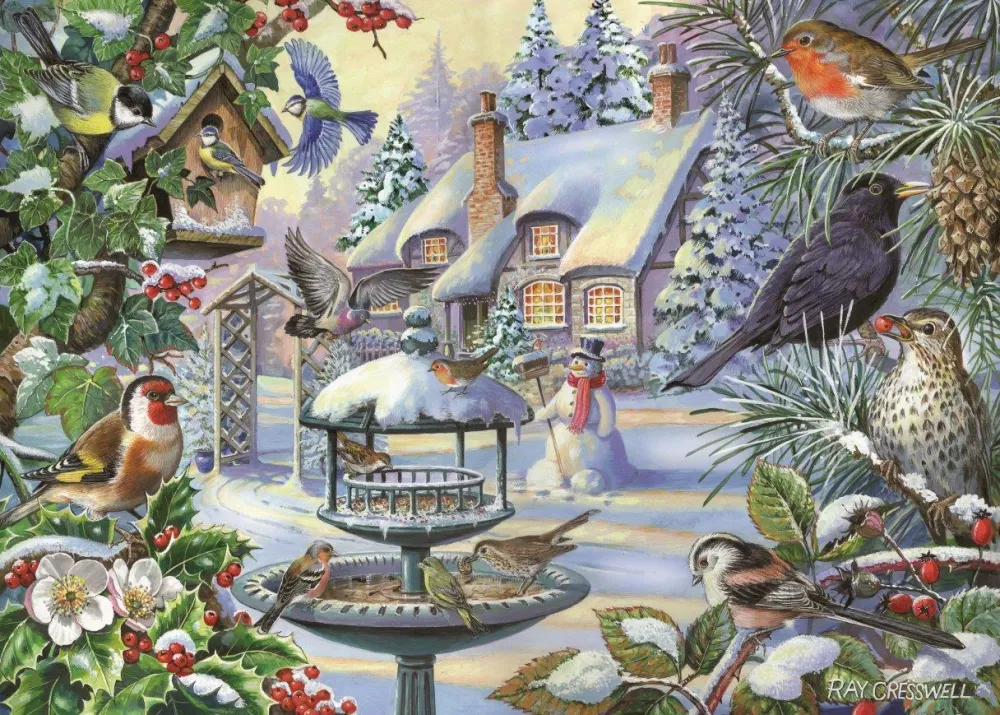winter_birds__big__piece__0.webp Hot Winter Birds – BIG 500 Piece Jigsaw Puzzle Children's Wooden Puzzles