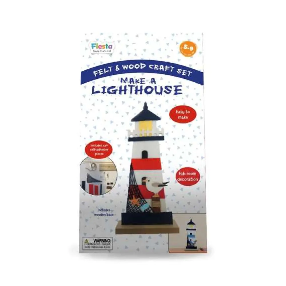 wood__felt_craft_kit__mak_0.webp Outlet Wood & Felt Craft Kit – Make a Lighthouse Kids Arts And Crafts Sets For Kids