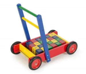 New Wooden Baby Walker with Alphabet Blocks from Traditional Wooden Toys | Baby Walkers