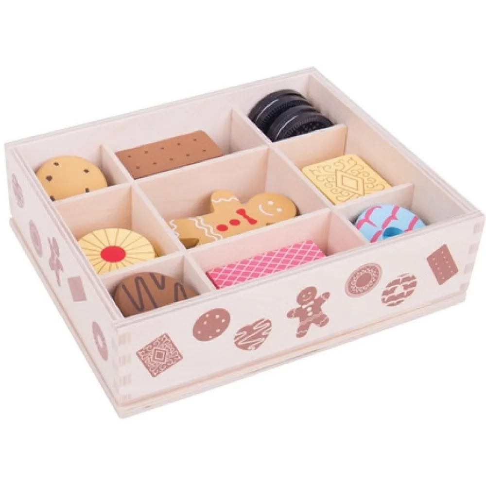 wooden_box_of_biscuits_1.webp Hot Wooden Box of Biscuits Wooden Toy Food Sets