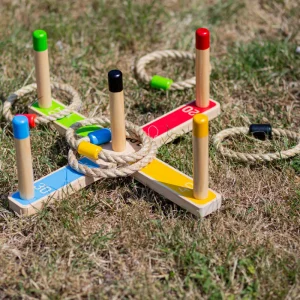 Clearance Wooden Quoits Traditional Wooden Games