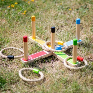Clearance Wooden Quoits Traditional Wooden Games