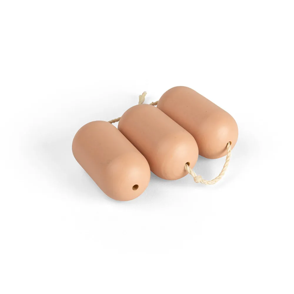 wooden_sausages__pack_2.webp Clearance Wooden Sausages (2 Pack) Play Shop Cook And Share | Wooden Toy Food Sets