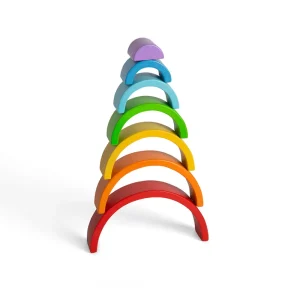 Best Wooden Stacking Rainbow – Small Wooden Puzzles And Activity Toys | Montessori Toys