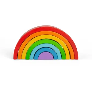 Best Wooden Stacking Rainbow – Small Wooden Puzzles And Activity Toys | Montessori Toys