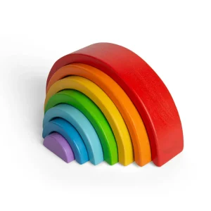 Best Wooden Stacking Rainbow – Small Wooden Puzzles And Activity Toys | Montessori Toys