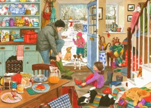 Best Woolly Hats & Wellies – 1000 Piece Jigsaw Puzzle Children's Wooden Puzzles
