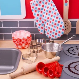 Fashion Young Chef’s Baking Set Pretend Play Kitchens | Wooden Toy Food Sets