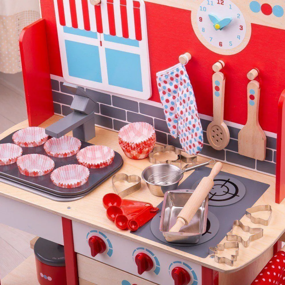 young_chefs_baking_set_4.webp Fashion Young Chef’s Baking Set Pretend Play Kitchens | Wooden Toy Food Sets