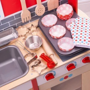 Fashion Young Chef’s Baking Set Pretend Play Kitchens | Wooden Toy Food Sets