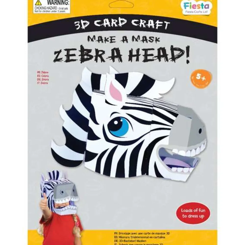 zebra_d_mask_card_craft_0.webp Clearance Zebra 3D Mask Card Craft Kids Arts And Crafts Sets For Kids
